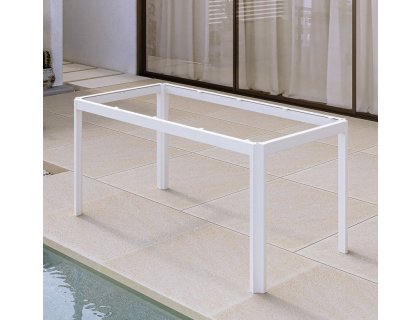 Stolová konstrukce Alu Star pro dřevěnou desku B5 bílá