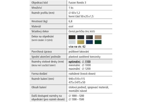 Stolová podnož SOREA 3