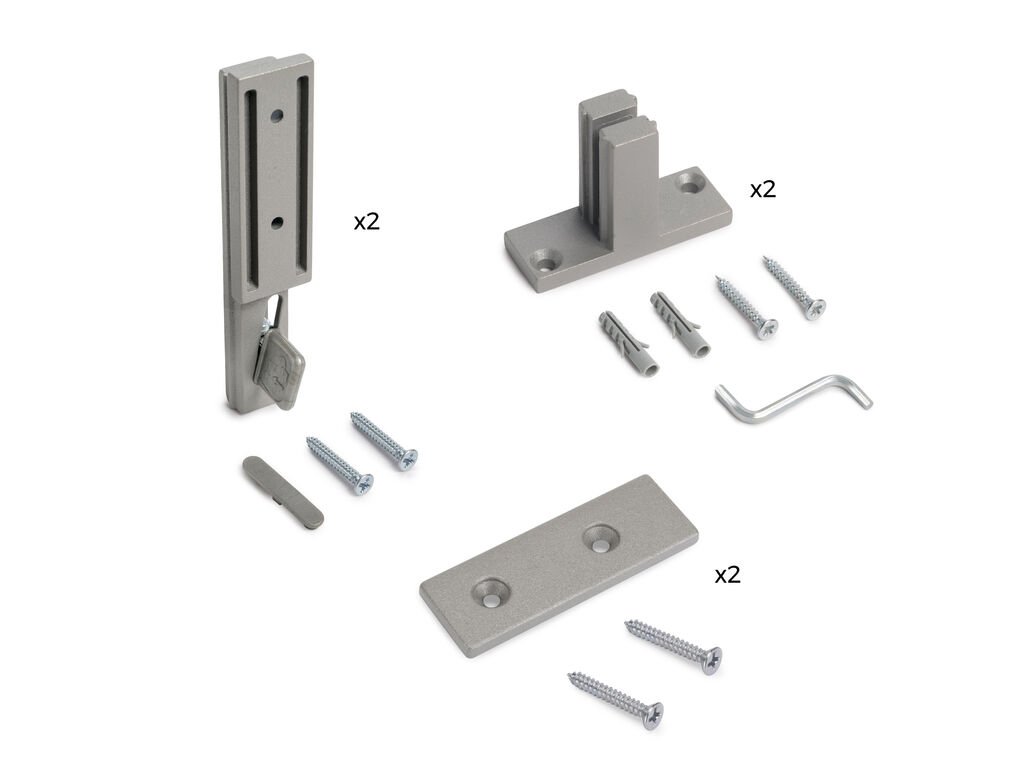 ZERO sada pro ukotvení profilu zeď/ zeď kamenná šedá