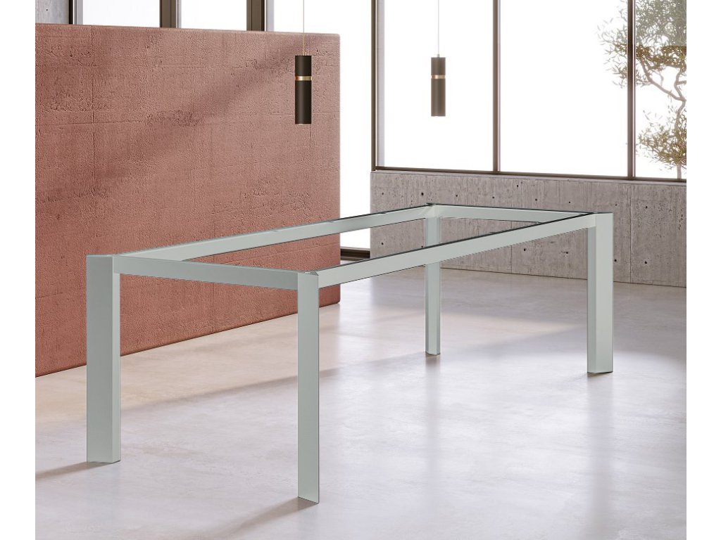 Stolová konstrukce Alu Star pro dřevěnou desku B4 nerez