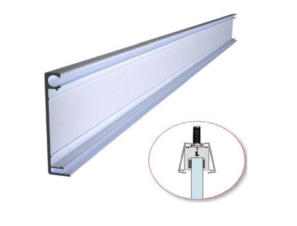 OPK EUROPE SPACESHIP 80 G - krycí profil pro vozíky délka 2,5 m stříbrný