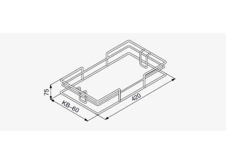 Kování pro potravinovou skříň bílá 1250-1400 plné dno s dotlumením