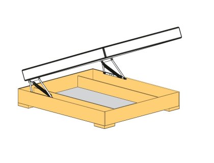 Postelové kování na dvojlůžko KP 04