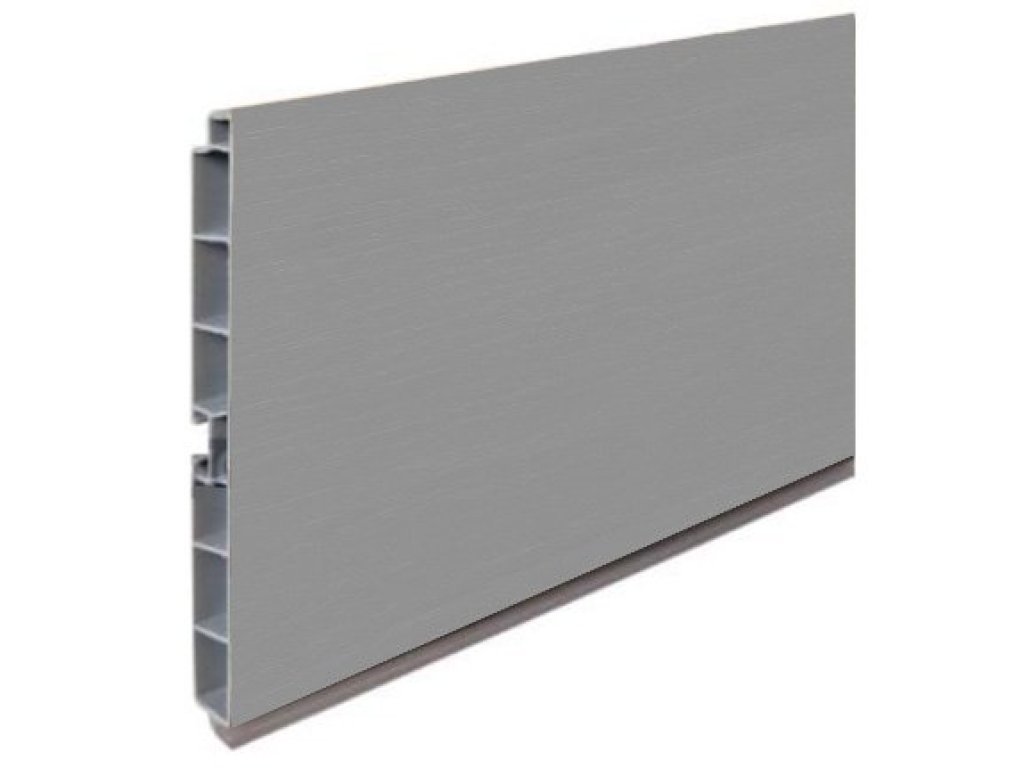 Lišta soklová 4 m hliník broušený