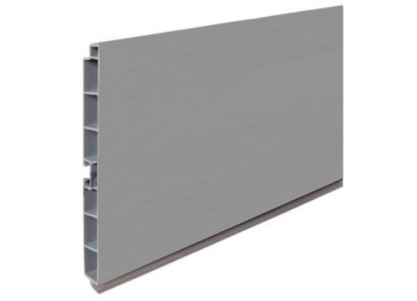 Lišta soklová 4 m hliník broušený - 100 mm