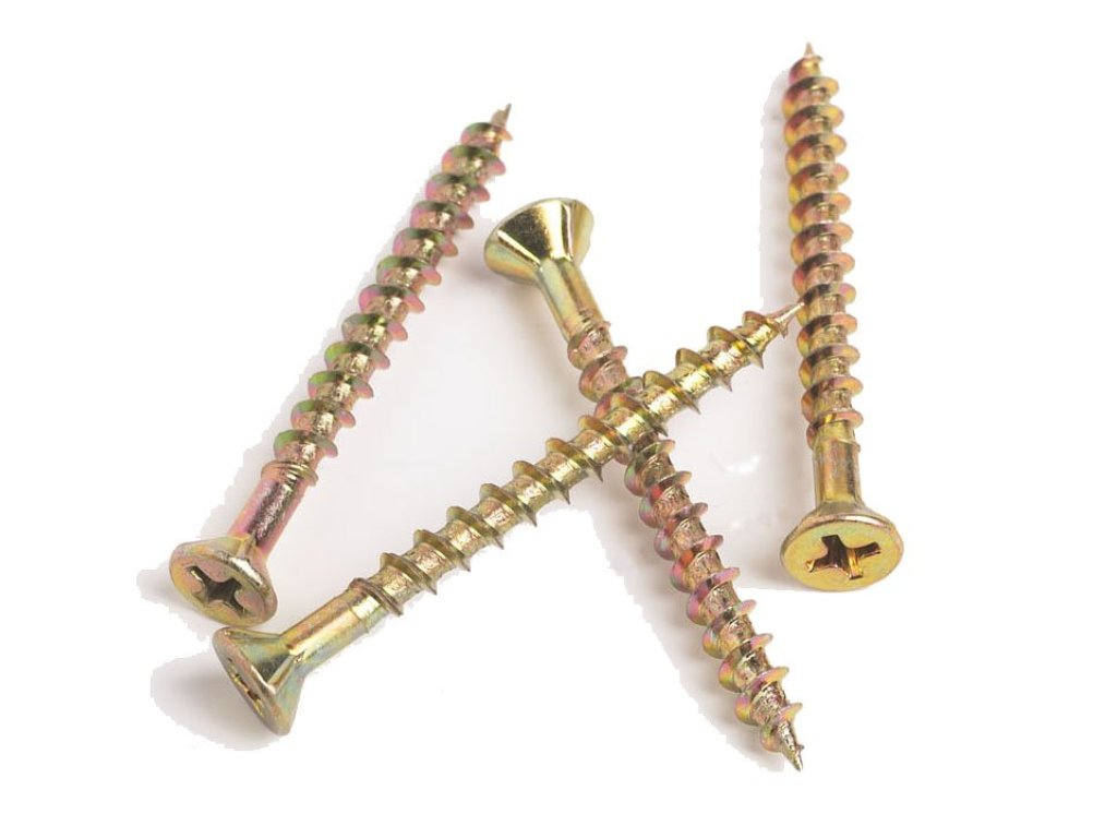 VRUTY do dřeva se zápustnou hlavou, drážka pozidrive- průměr 3 mm