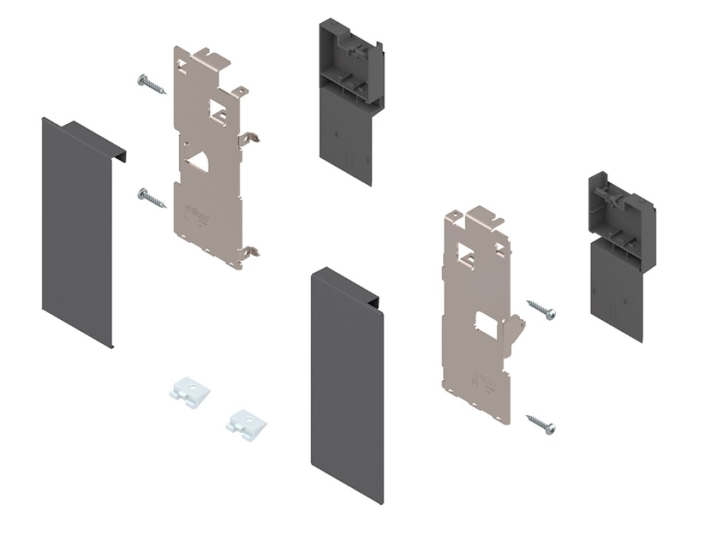 Legrabox ZI7.0KS0 čelní příchyt vnitřní zásuvka K šedý orion