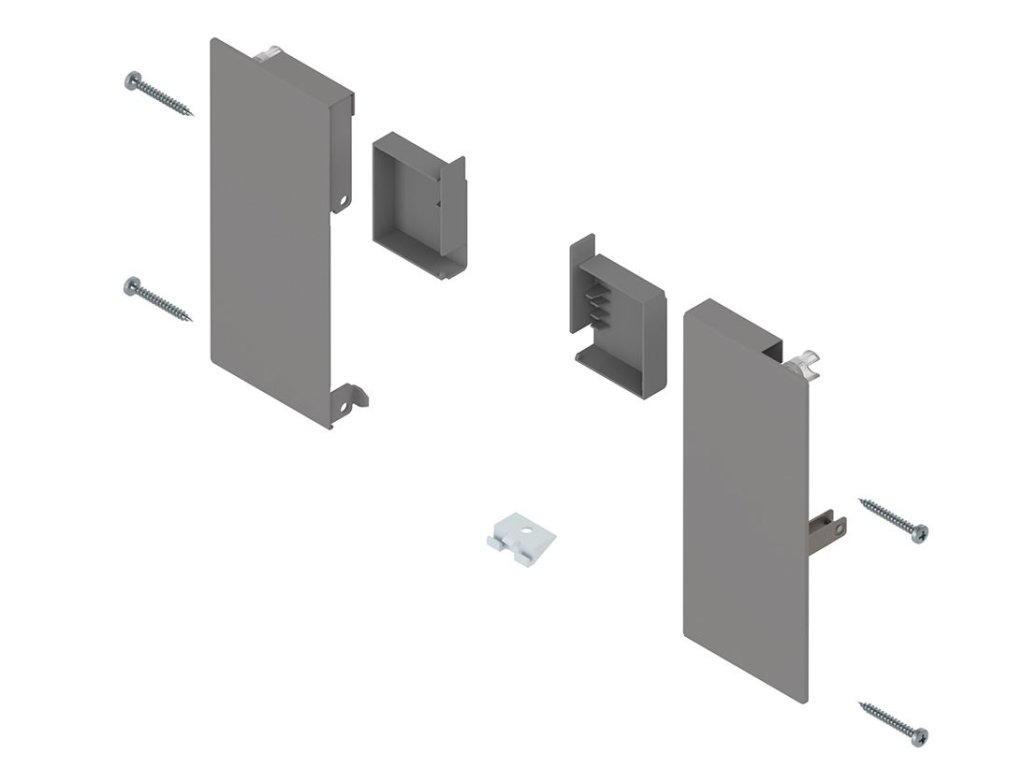 MERIVOBOX ZI4.1KS1 čelní příchyt vnitřní K šedá
