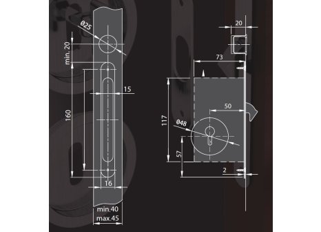 Zámek S - LOCK WC s kulatými mušlemi
