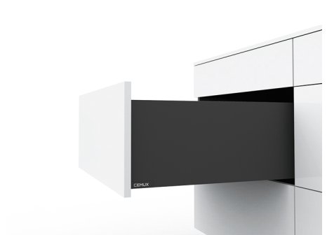 Cemux H Box SLIM zásuvka TIP-ON antracit H199 - 300 mm