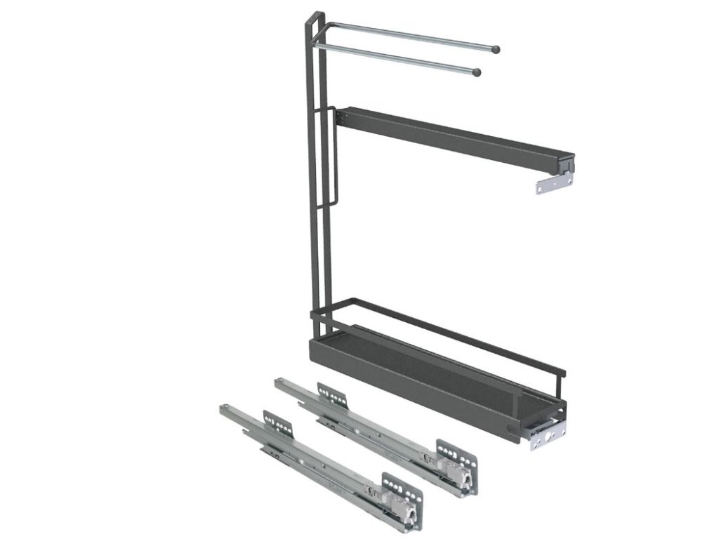 KESSEBÖHMER - Výsuv Arena Style 15-3D pro utěrky antracit