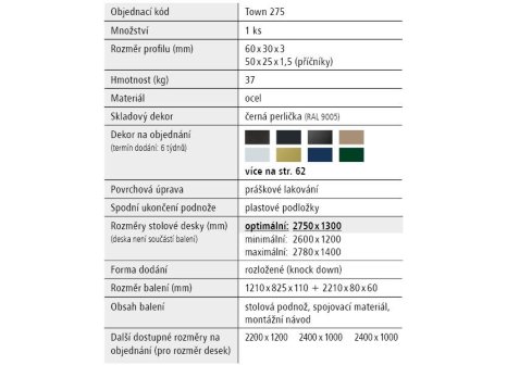 Stolová podnož BOROUGH XL