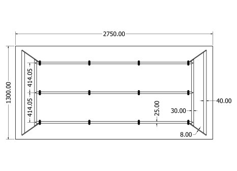 Stolová podnož BOROUGH XL