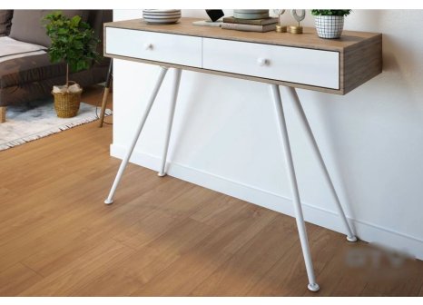 Stolová noha výkyvná 710 mm bílá