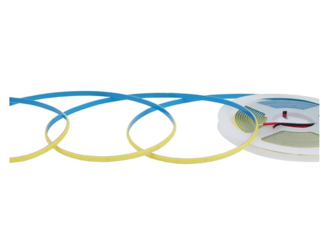 LED pásek COB SLIM 24V 11 W/m 384LED/m 5mm bílá teplá