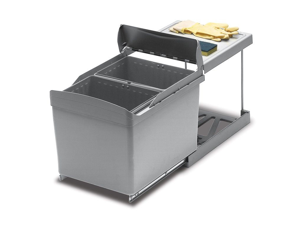 ALBIO sorter 45/2 2x16L šedý