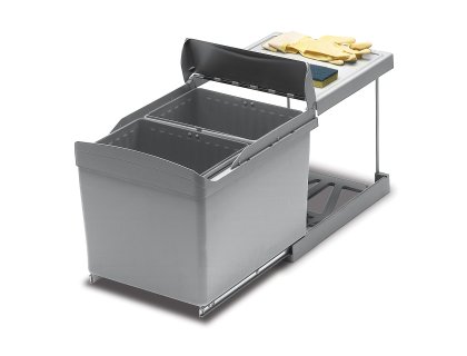 ALBIO sorter 45/2 2x16L šedý