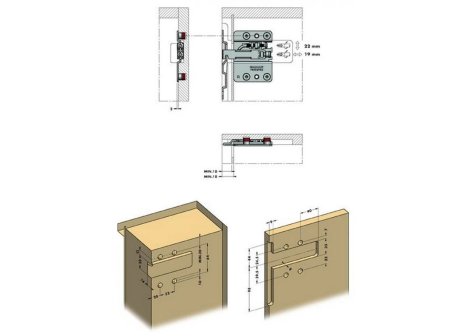 Rektifikační závěs CAMAR 807 RV pravý k zafrézování