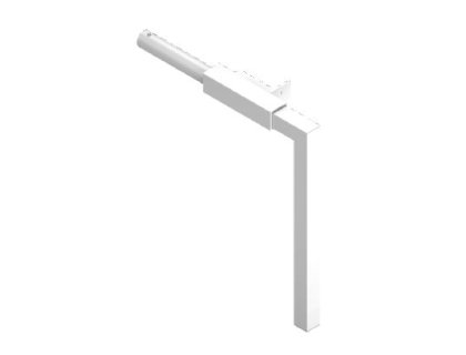 Postelový zvedák KP 09 podpůrná noha 250mm bílá