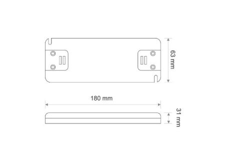LED napáječ 24V150W SLIM bez kabelu