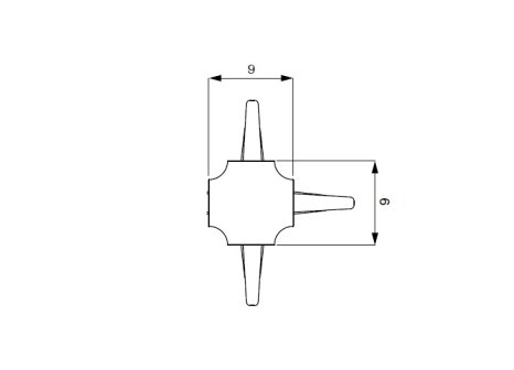 Cemux příborník VARIO spojka T antracit