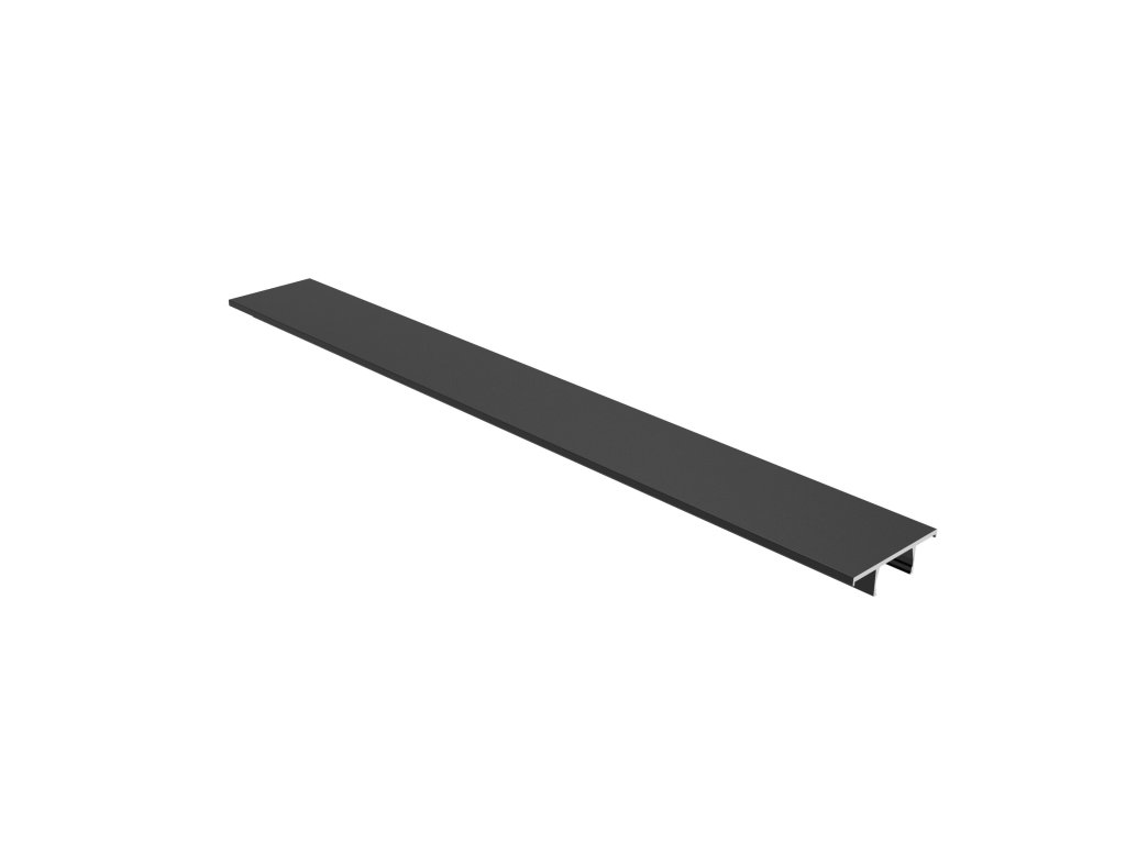 Cemux STARSHIP hliníkový profil boční krycí AR01 černý 3 m