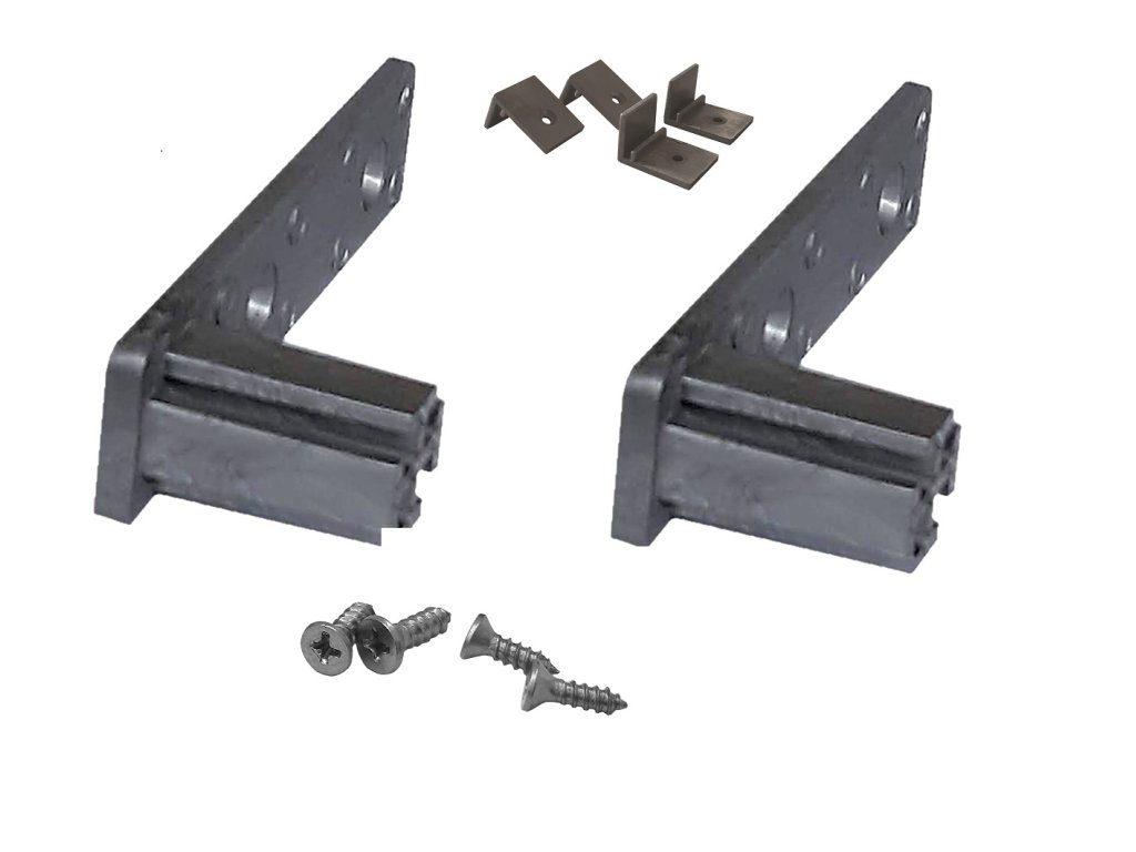 Vzpěra hliníková set elementů pro uchycení zad skříně