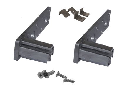 Vzpěra hliníková set elementů pro uchycení zad skříně - Bílá