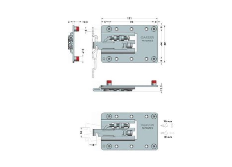 Rektifikační závěs CAMAR 807 XL levý