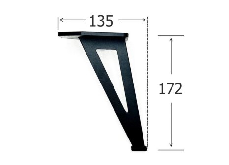 Nábytková nožka Zora černá 172 mm