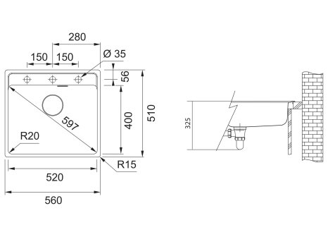 Dřez Franke MRG 610-37 RTL
