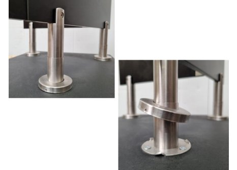 Kování pro WC boxy stavitelná nožka 140 mm