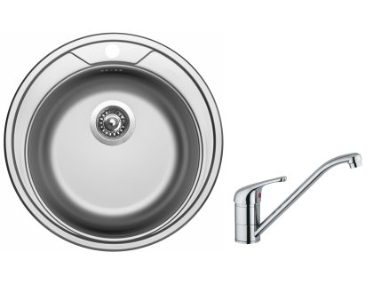 Set Sinks ROUND 510 V matný+ baterie