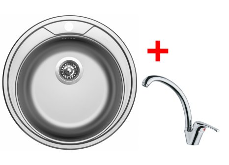 Set Sinks ROUND 510 V matný+ baterie