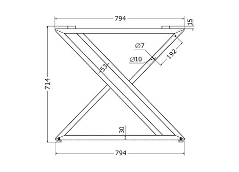 Stolová podnož TROY