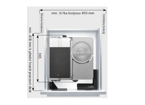 Ritter vestavný kráječ na chleba BFS 62 S levý