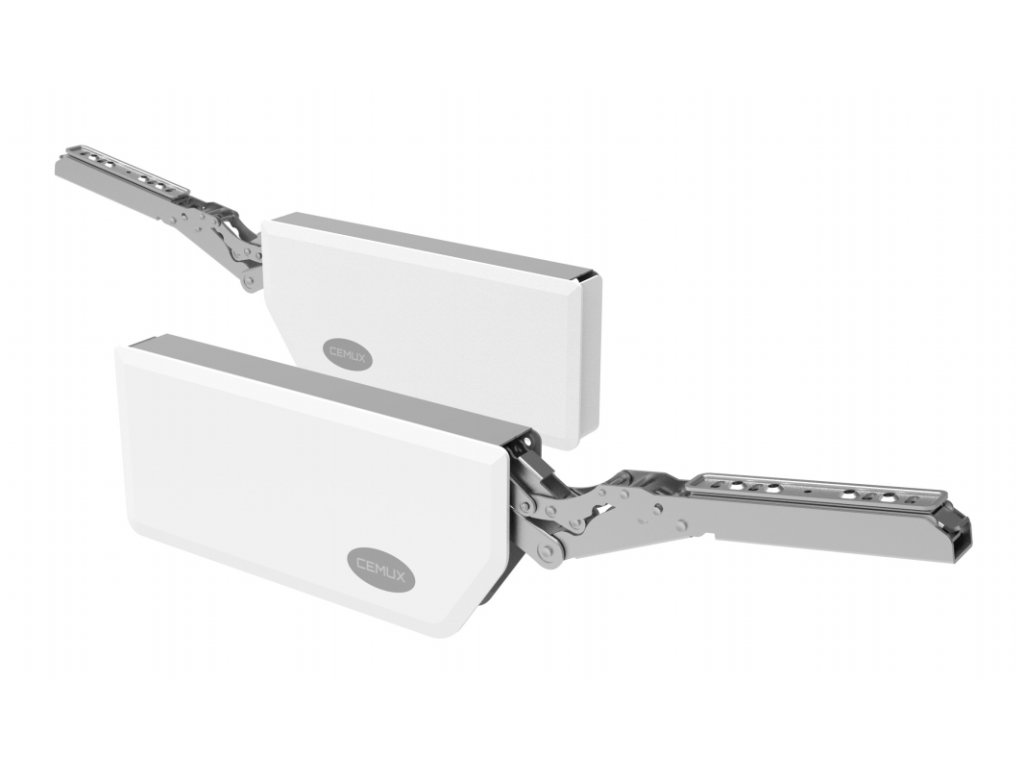 Cemux výklop LIFT MAX TIP-ON L slabý na dvířka do 500 mm bílý