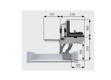Ritter vestavný kráječ na chleba vysoký BFS 62 S H pravý