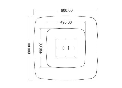 Stolová noha centrální KAIRO