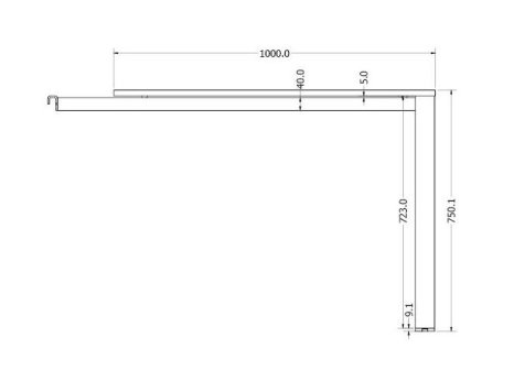 Stolová podnož MERISA ANEXA