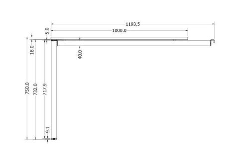 Stolová podnož MELIA ANEXA