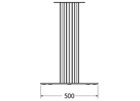Stolová noha centrální ELEKTRA DOUBLE