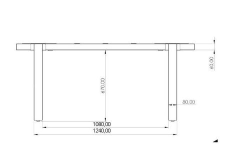 Podnož k rozkládacímu stolu VERTO