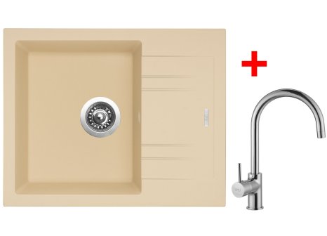 Sinks LINEA 600 + baterie Vitalia chrom - komplet