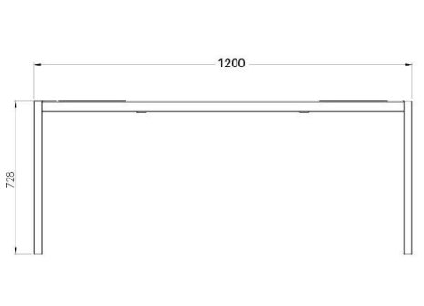 Podnož k rozkládacímu stolu DISON
