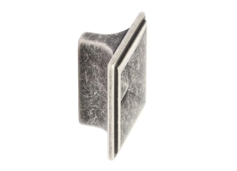 Knopka Elvira rustikální patinovaná stříbrná 40 x 40 mm