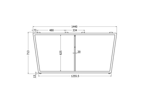 Stolová podnož DARIA TWIN