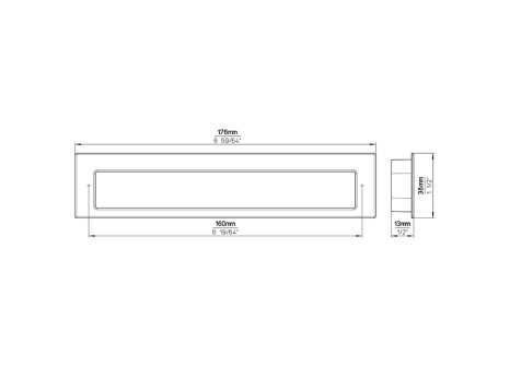 Úchytka EDA II zápustná
