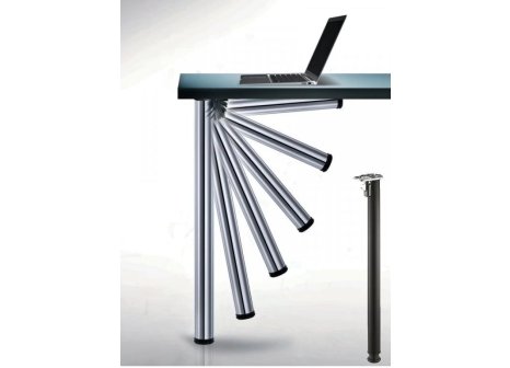 Stolová noha výška 700 mm skládací - Černá