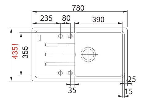 Franke set BSG 611-78/39 + FC 9547